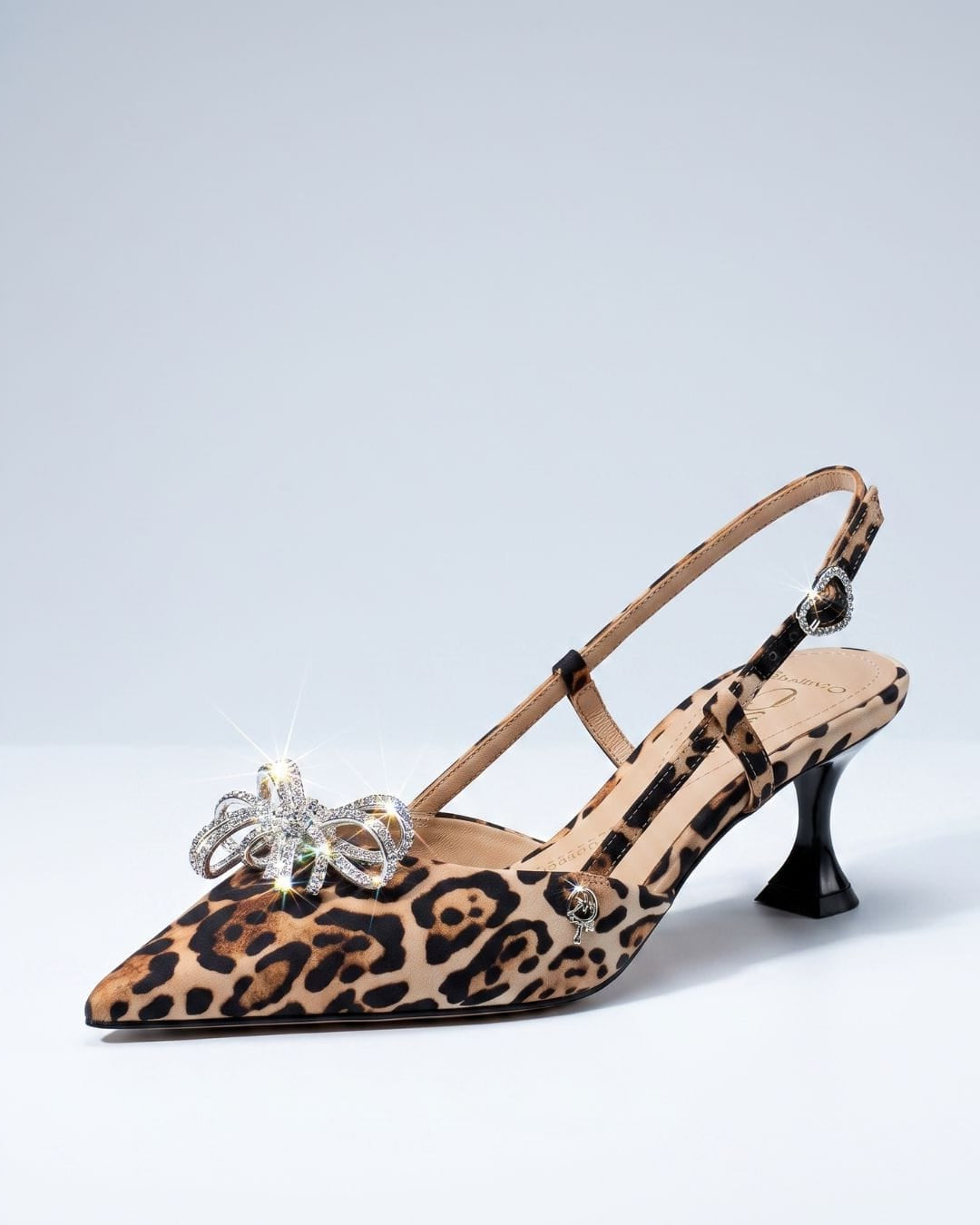 Elara Leopard Slingback 60