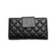 Vana Women's Black Quilted Leather Wallet | Luxury Bifold Clutch