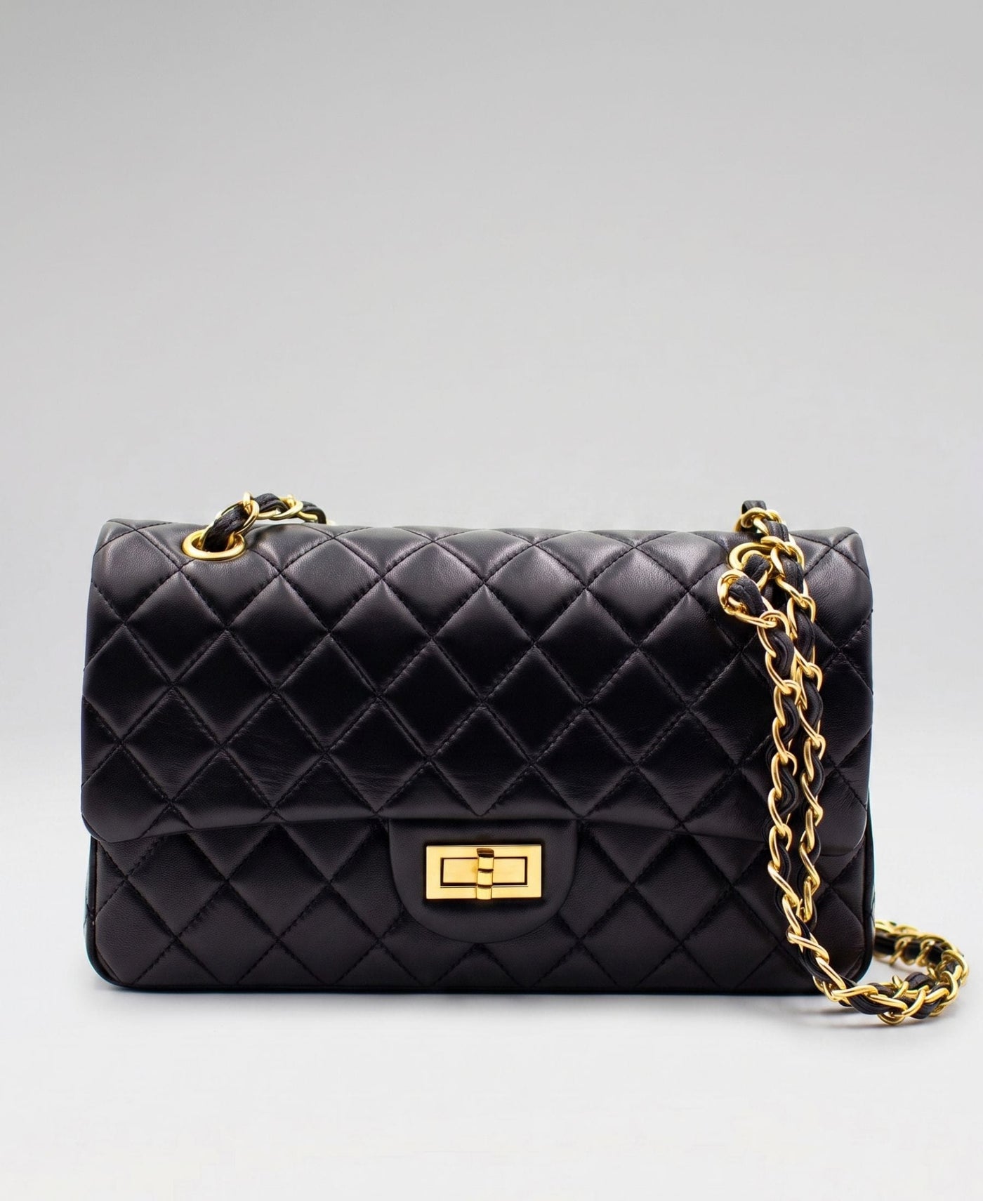 Crossly Black Leather Medium Shoulder/Crossbody Bag