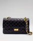 Crossly Black Leather Medium Shoulder/Crossbody Bag