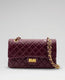 Crossly Burgundy Leather Medium Shoulder Bag