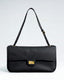 Trove 26 Black Leather Shoulder Bag