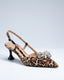 Elara Leopard Slingback 60