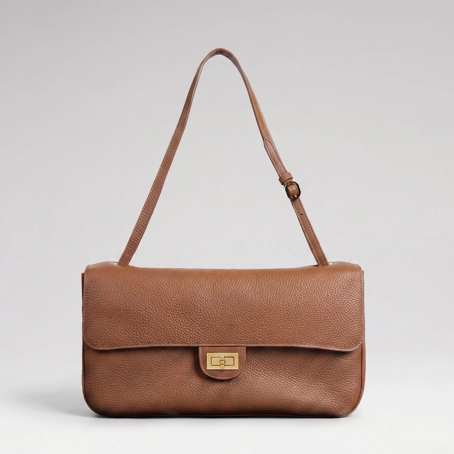 HOPE ROZA Trove 26 Caramel Leather Shoulder Bag