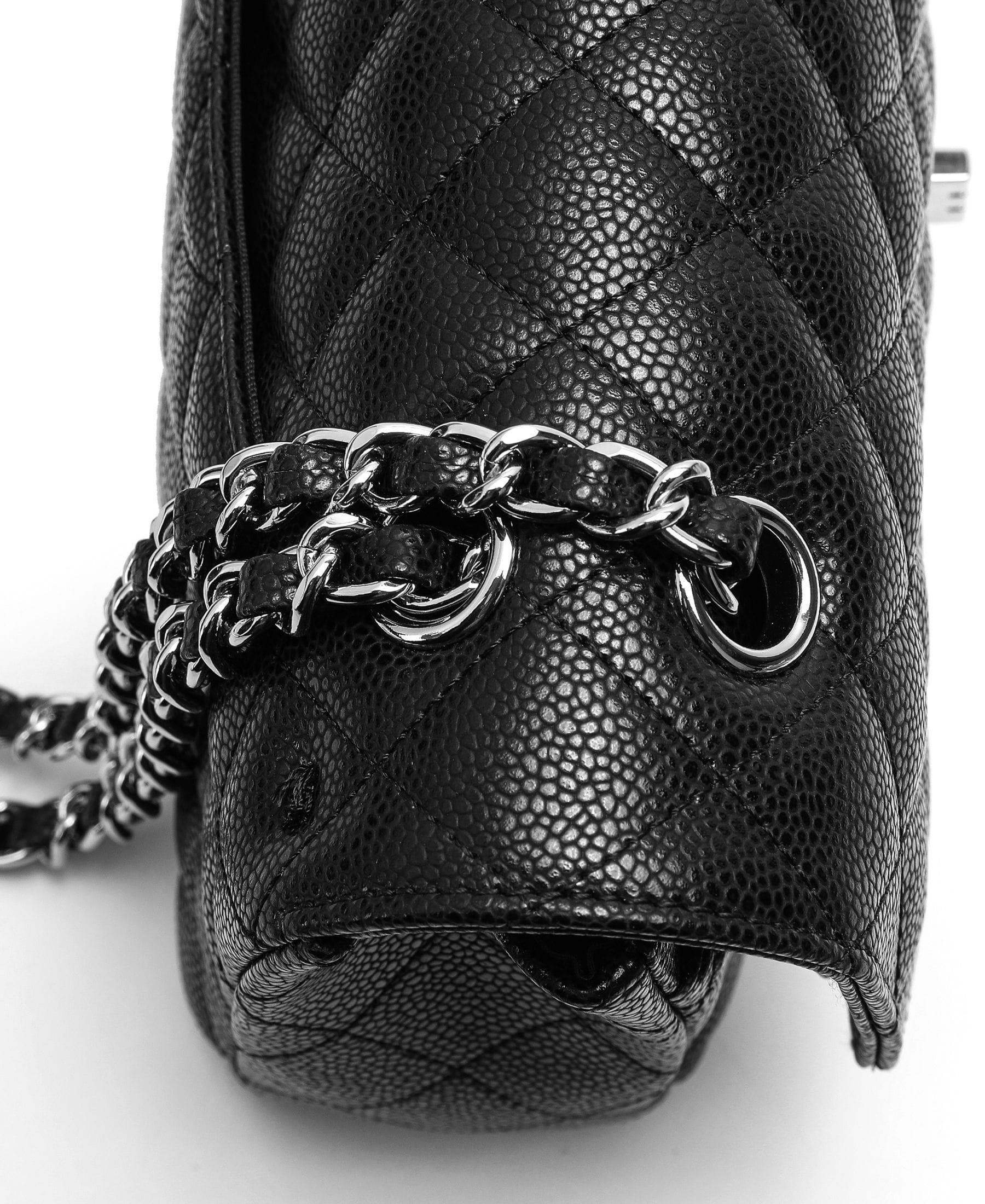 Crossly Leather Medium Shoulder/Crossbody Bag, Black Grained