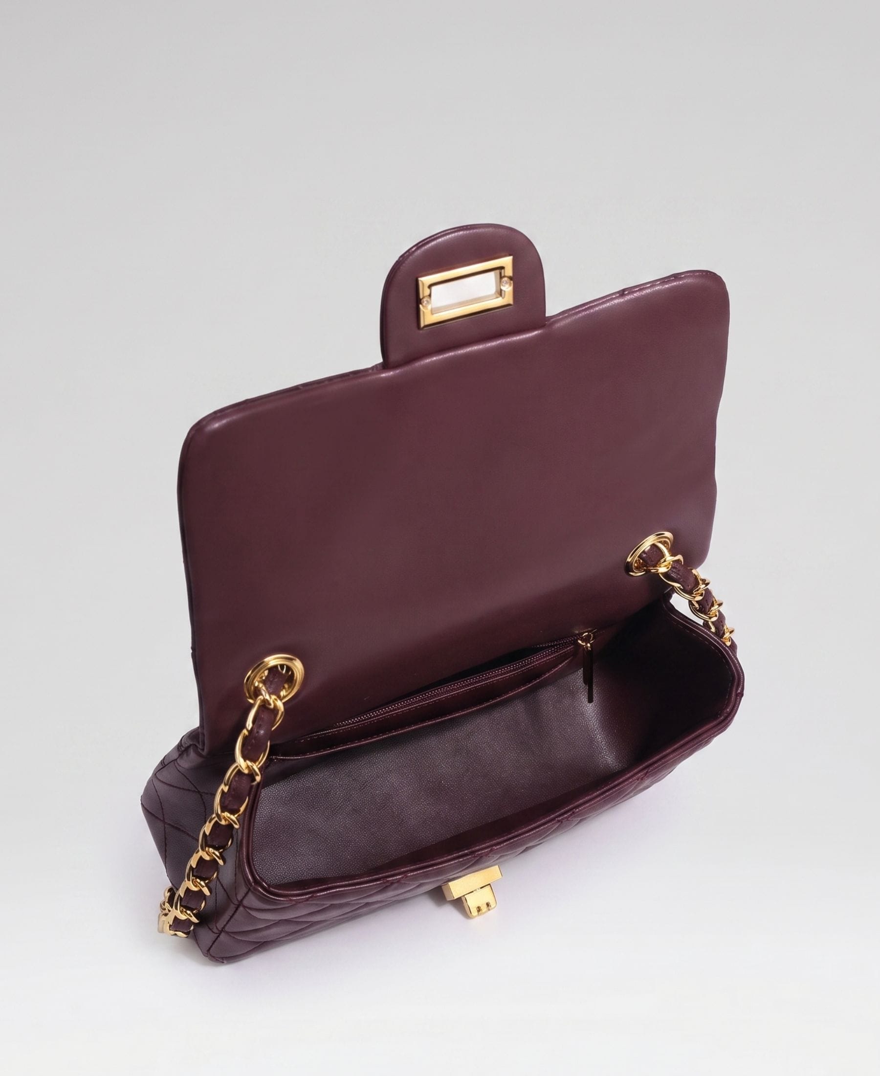 Crossly Burgundy Leather Medium Shoulder Bag
