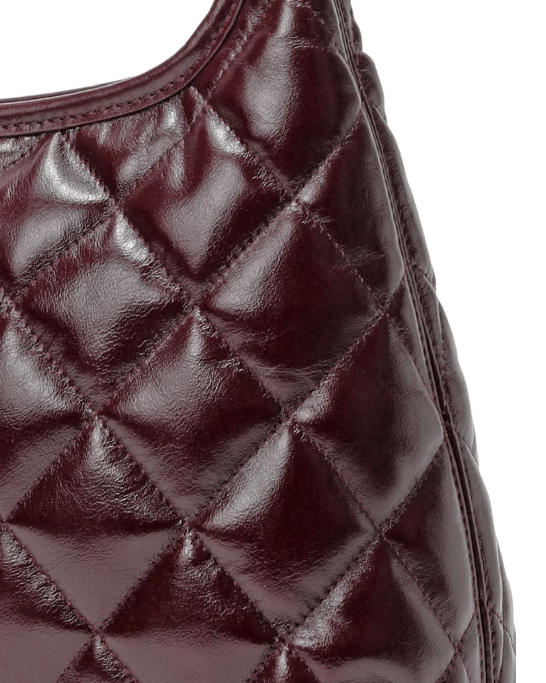 HOPE ROZA ARDOUR Quilted Leather Shoulder Bag (Burgundy)