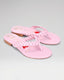 Luna Pink Braided Leather Sandal
