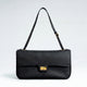 Trove 26 Black Leather Shoulder Bag