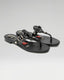 Moonraker Black Leather Sandal