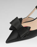Eterna Bow Black Slingback 60