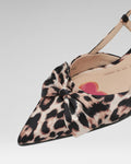 Eterna Bow Leopard Slingback 60
