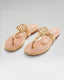 Moonraker Supah Gold Leather Sandal
