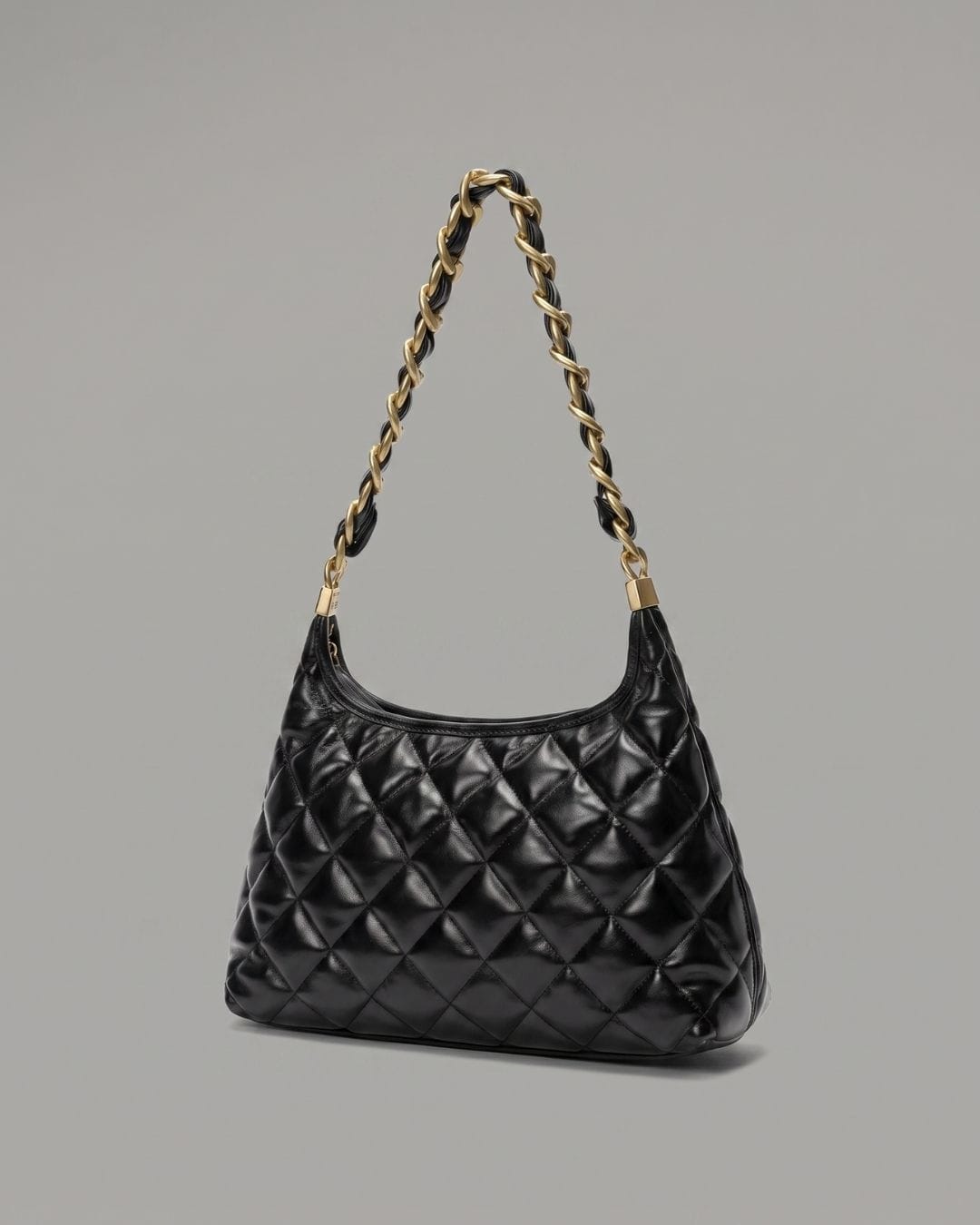 HOPE ROZA ARDOUR Quilted Leather Shoulder Bag (Black)