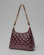 ARDOUR Quilted Leather Shoulder Bag (Burgundy)