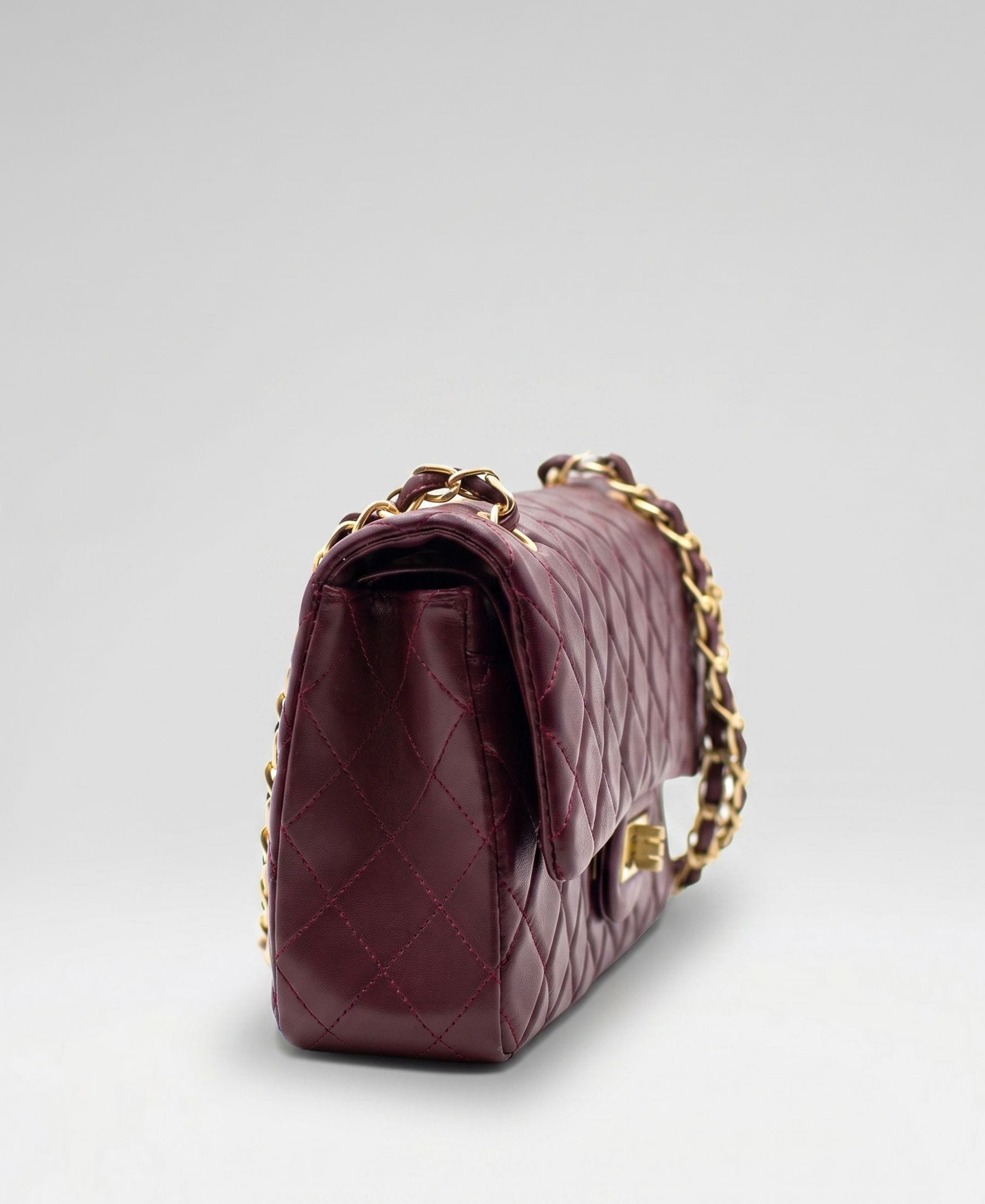 Crossly Burgundy Leather Medium Shoulder Bag