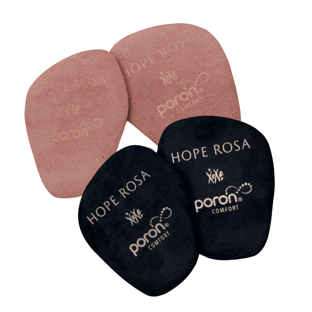 HOPE ROZA Insoles 2-Pair of All Day Cushion Comfort 3/4th Insoles - Black & Light Colour