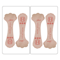 2-Pair of Full Length Cushion Insoles for Women - Rose