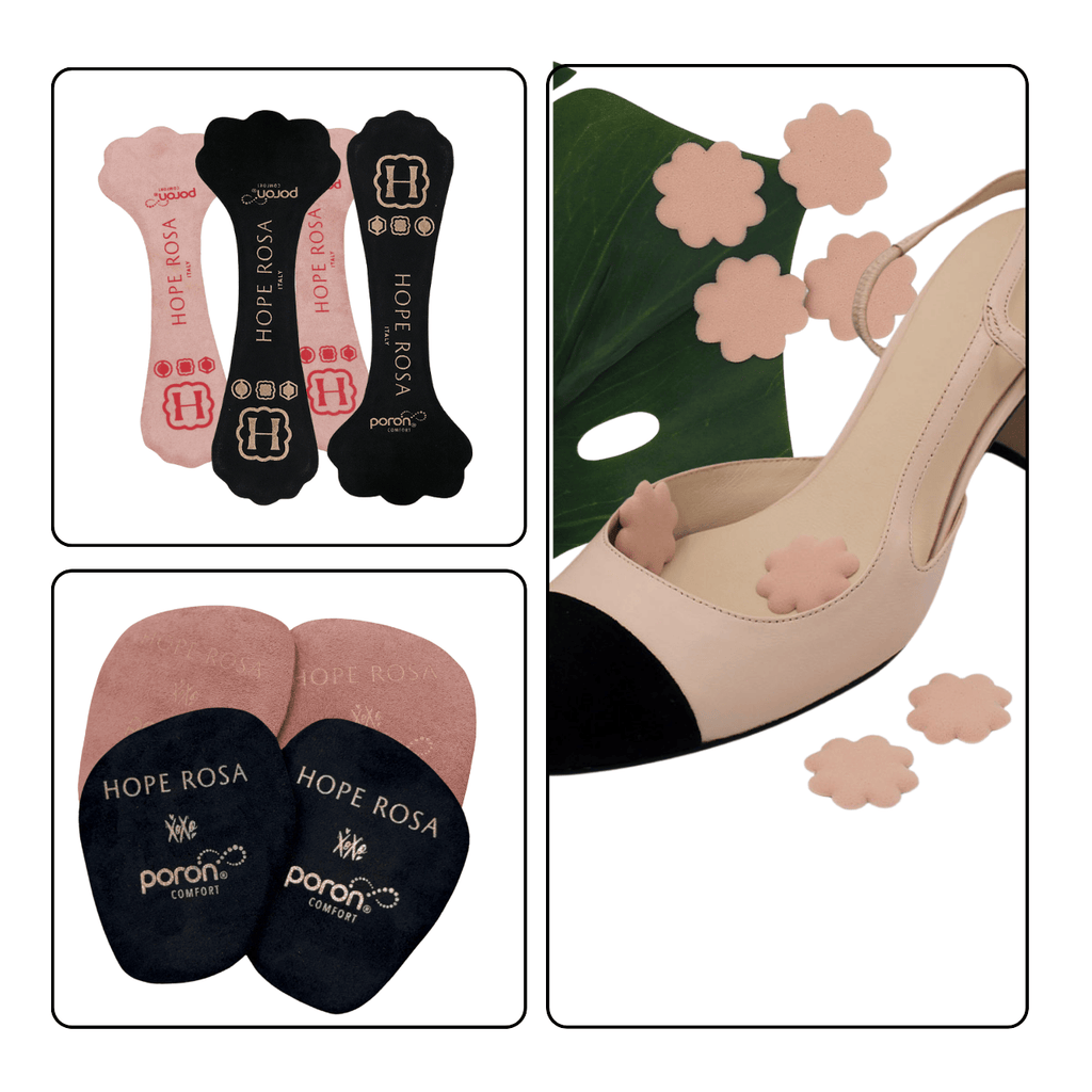 HOPE ROZA Insoles Women's Comfort Insoles Bundle – 2 Full-Length + 2 3/4 + 8 Flower Cushions (Free extras)