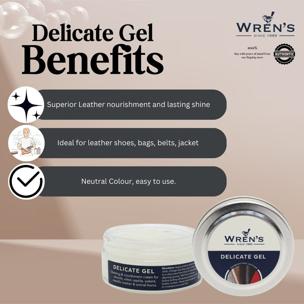 HOPE ROZA Leather Care Wren's Leather Conditioning Gel – Repair, Shine & Protect (50ml)