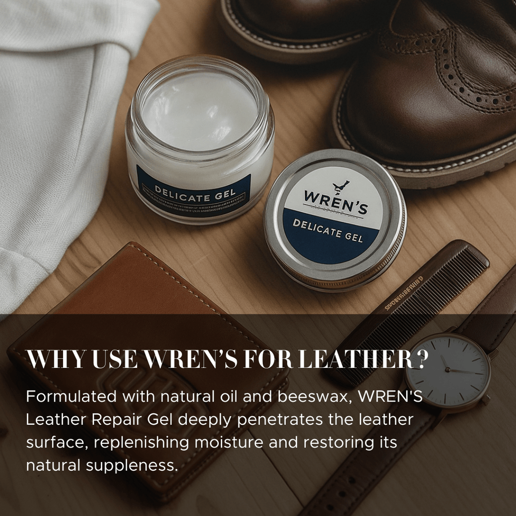 HOPE ROZA Leather Care Wren's Leather Conditioning Gel – Repair, Shine & Protect (50ml)