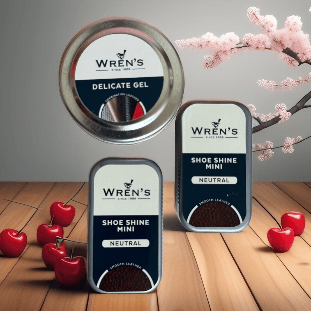 HOPE ROZA Leather Care Wren's Leather Repair & Shine Kit – Gel (50ml) & 2 Self-Shine Sponges