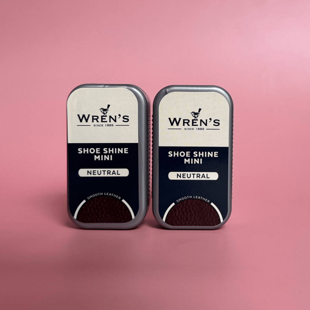 HOPE ROZA Leather Care Wren's Mini Shoe Shine – 2-Pack Neutral with Natural Beeswax