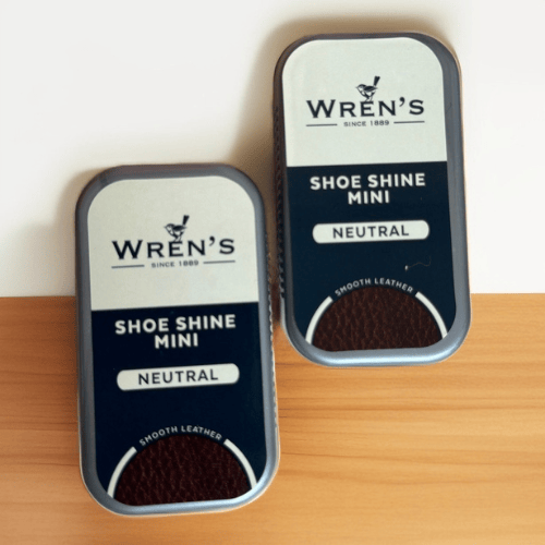 HOPE ROZA Leather Care Wren's Mini Shoe Shine – 2-Pack Neutral with Natural Beeswax