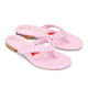 Luna Pink Braided Leather Sandal