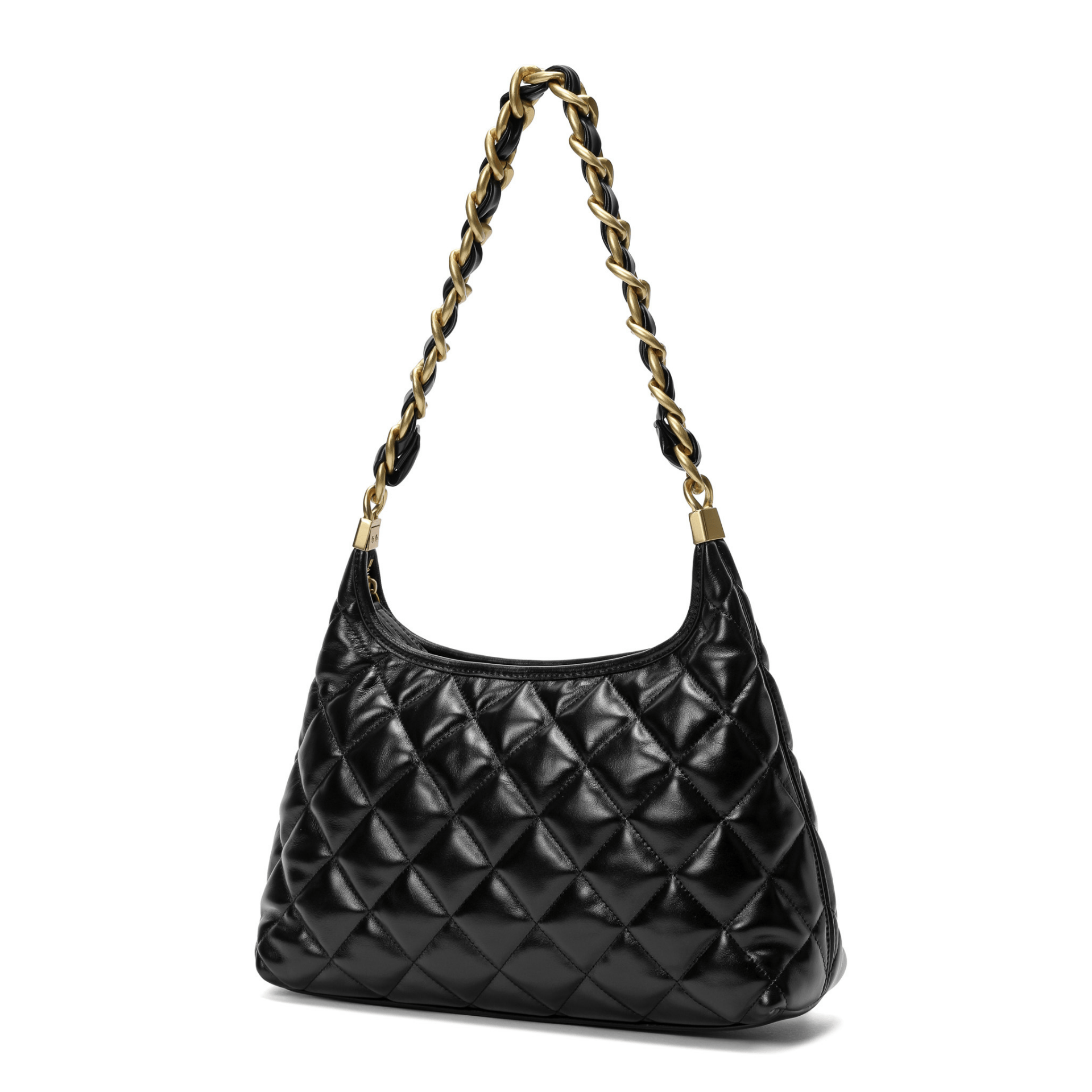 HOPE ROZA ARDOUR Quilted Leather Shoulder Bag (Black)