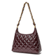 ARDOUR Quilted Leather Shoulder Bag (Burgundy)