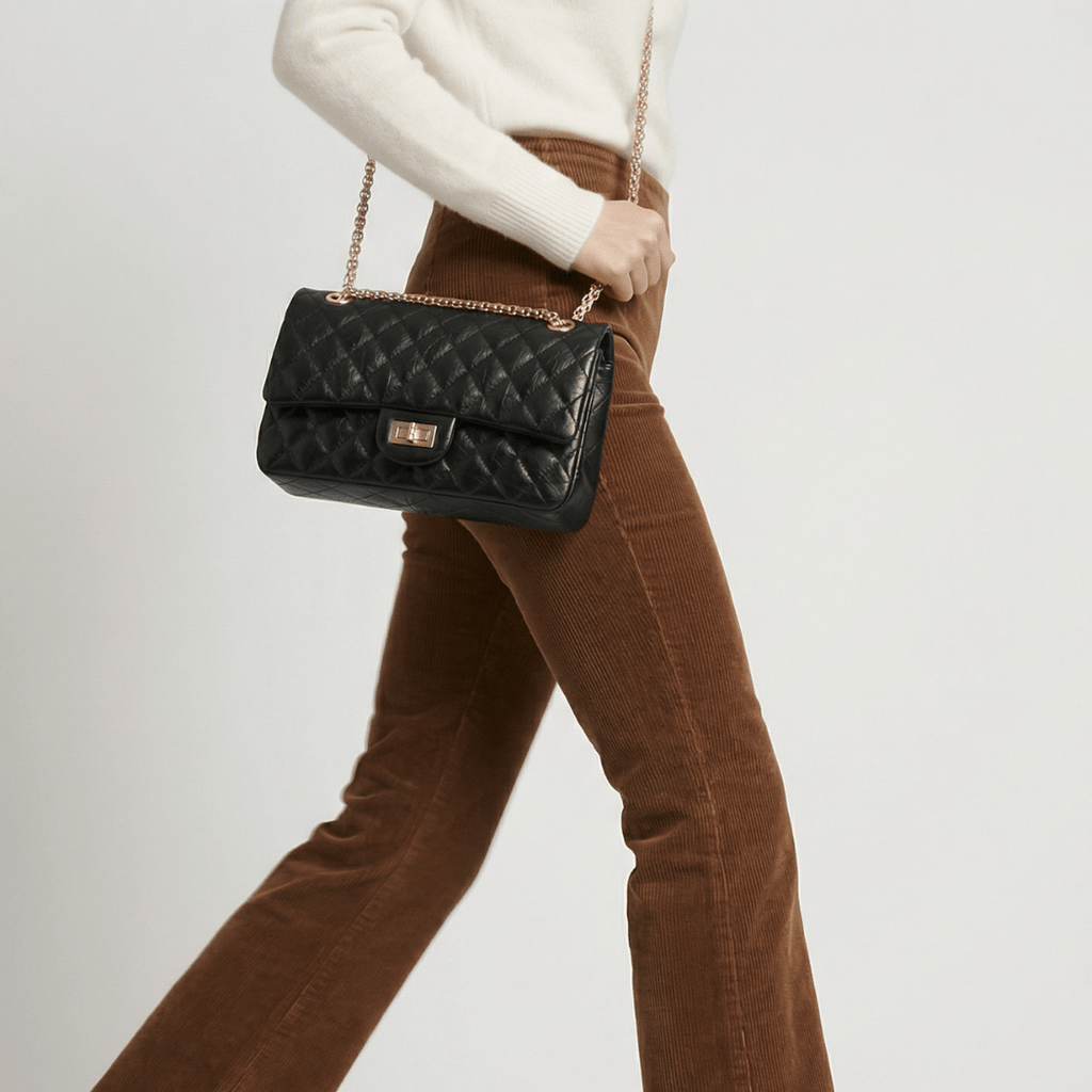 HOPE ROZA Shoulder Bags Crossly Black Leather Shoulder Bag