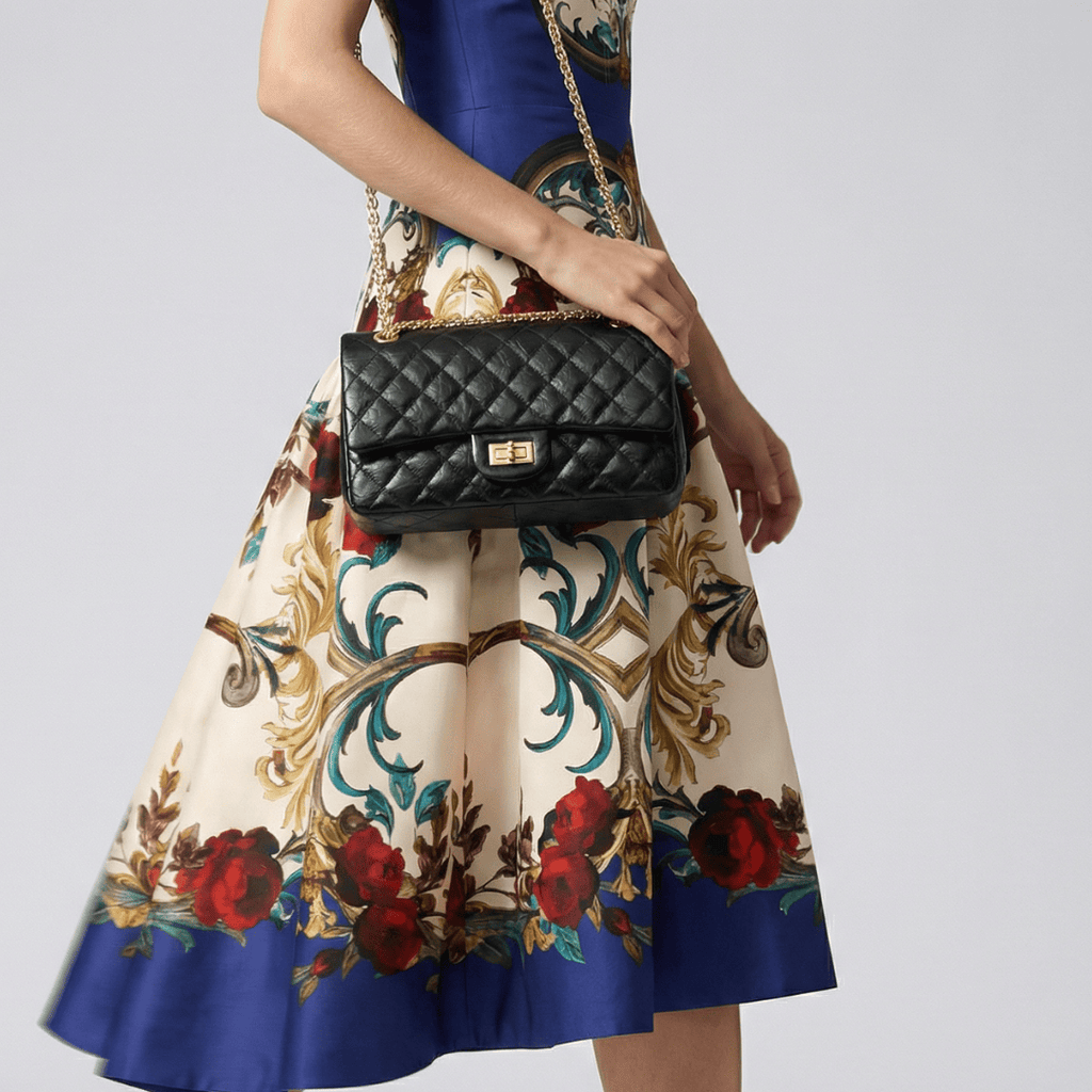 HOPE ROZA Shoulder Bags Crossly Black Leather Shoulder Bag