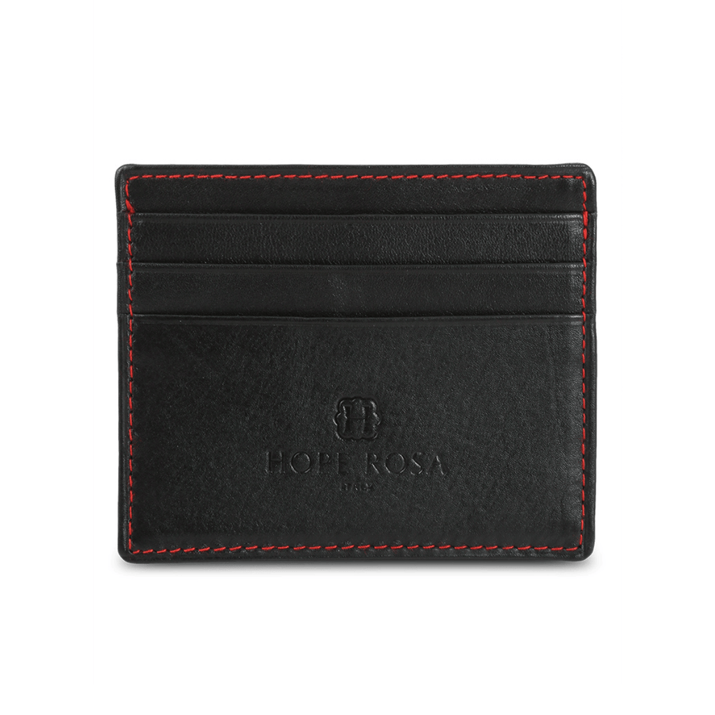 HOPE ROZA Wallet Black Rafa Leather Multi-Slot Card Holder/Wallet (Black)