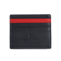 Rafa Leather Multi-Slot Card Holder/Wallet (Navy Blue)