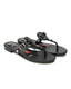 Moonraker Black Leather Sandal
