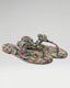 Moonraker Multicolor Floral Pattern Leather Sandal