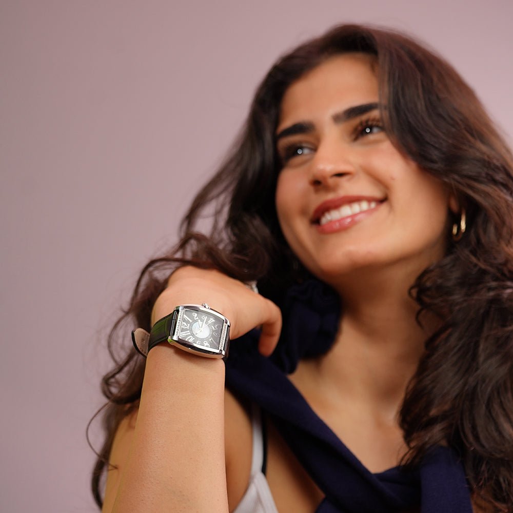 Calibre Women's Black Watch Mother of Pearl G14502B Watch- HOPE ROZA