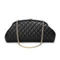 Lovers Clutch Black Quilted Leather Clutch