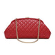 Lovers Clutch Italian Red Quilted Leather Clutch