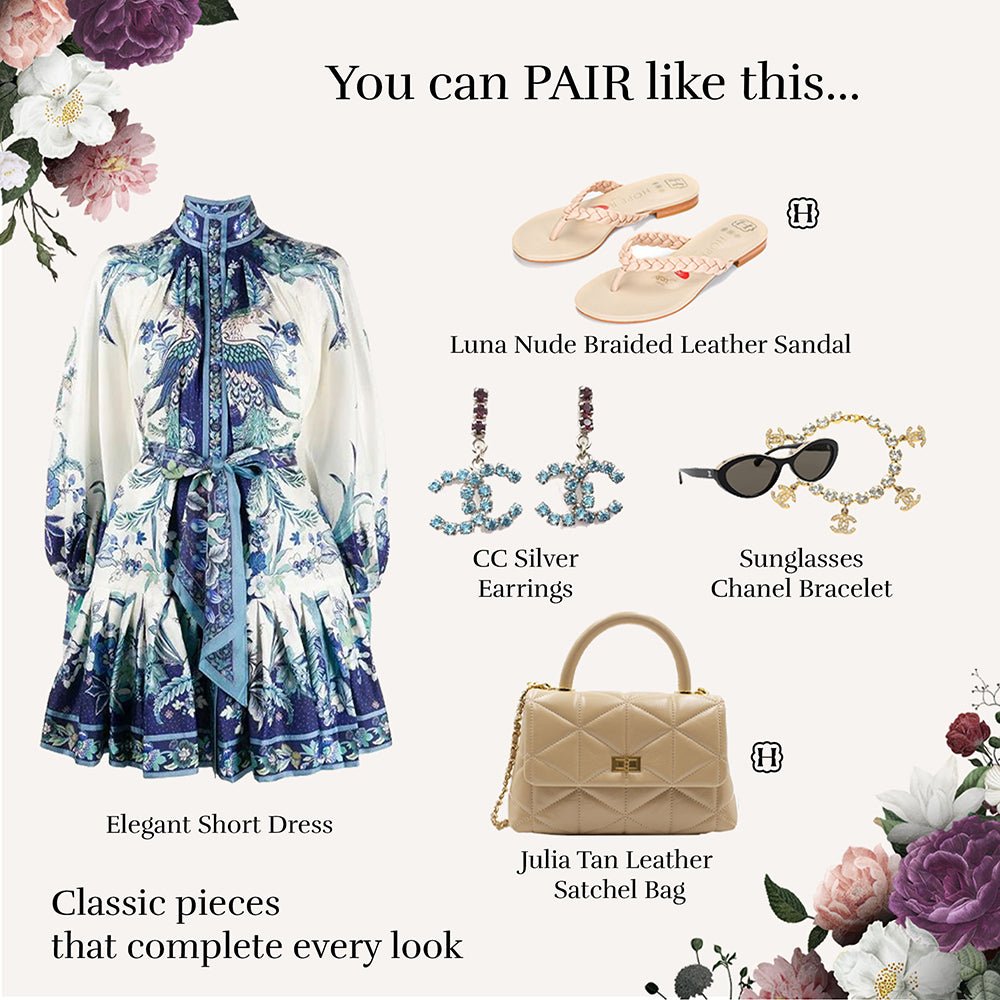 Luna Nude Braided Leather Sandal Sandals- HOPE ROZA 35