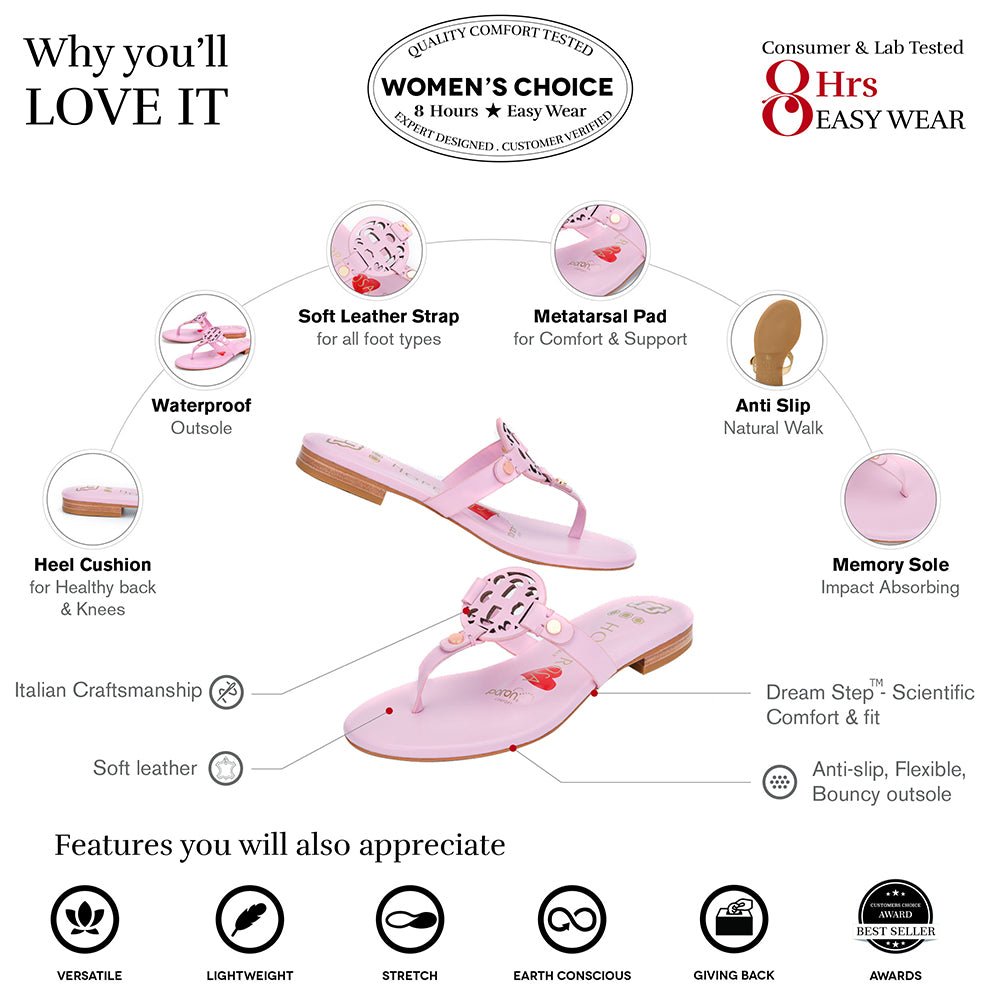 Moonraker Pink Leather Sandal Sandals- HOPE ROZA 35