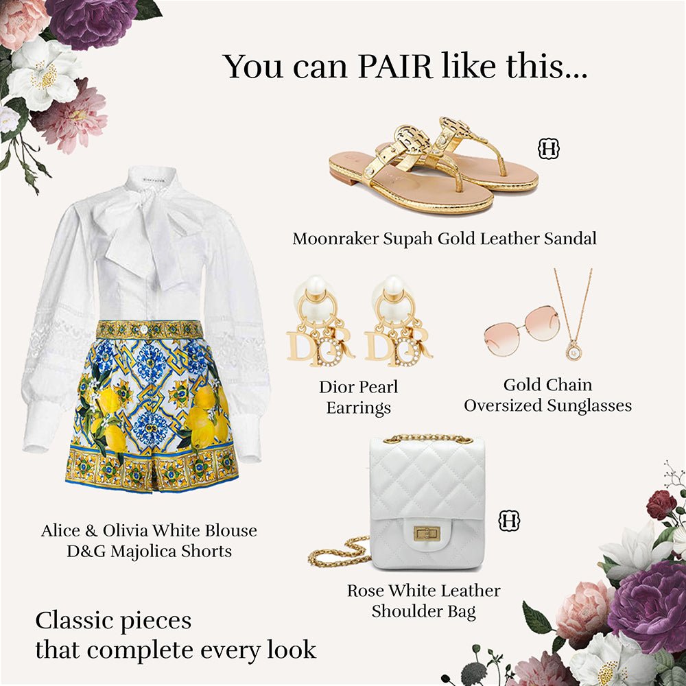 Moonraker Supah Gold Leather Sandal Sandals- HOPE ROZA 35